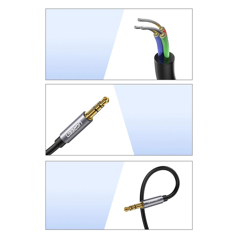 Ugreen adapter cable extension AUX mini jack 3.5 mm 1.5m blue (AV118)_6