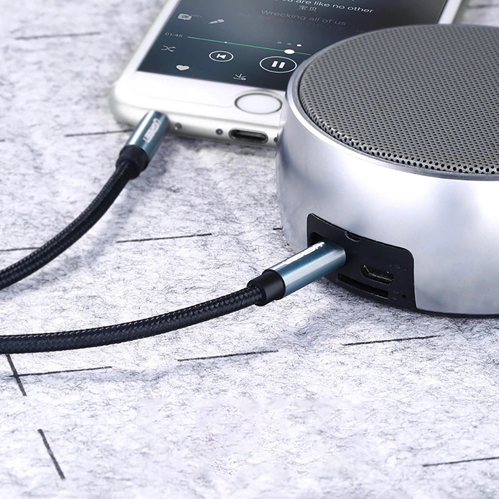 Ugreen angled AUX cable 2 x mini jack 3.5 mm 1.5m blue (AV112)_11