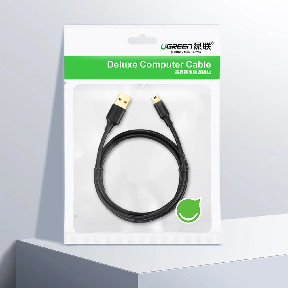 Ugreen 5 pin gold-plated USB cable - mini USB 0.25m black (US132)_16