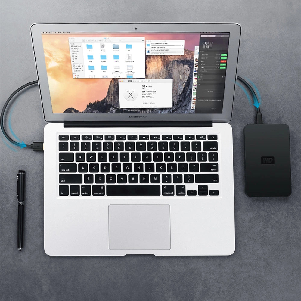 Ugreen 5 pin gold-plated USB cable - mini USB 0.25m black (US132)_9