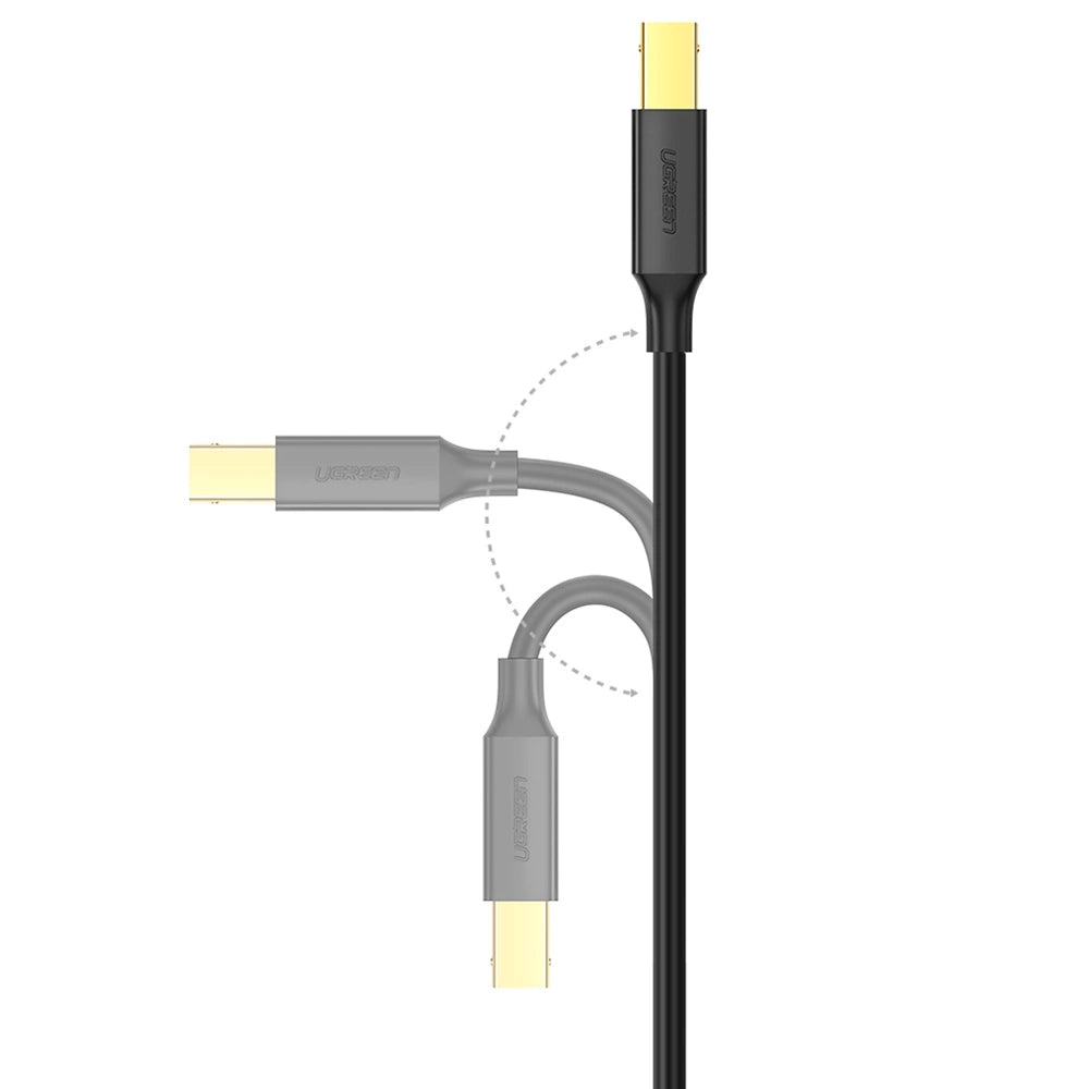 Ugreen USB Type B Printer Cable (Male) - USB 2.0 (Male) 480 Mbps 1 m Black (US135 20846)_1