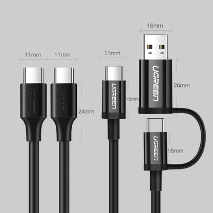 Ugreen US286 USB-C - USB-C PD QC 3A 480Mb/s 1m cable - black_16