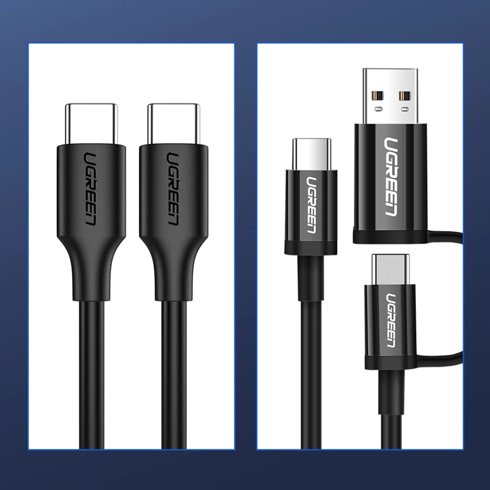 Ugreen US286 USB-C - USB-C PD QC 3A 480Mb/s 1m cable - black_9
