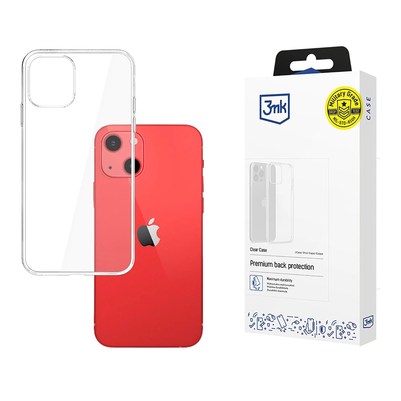 Case for iPhone 13 silicone from the 3mk Clear Case series - transparent_0