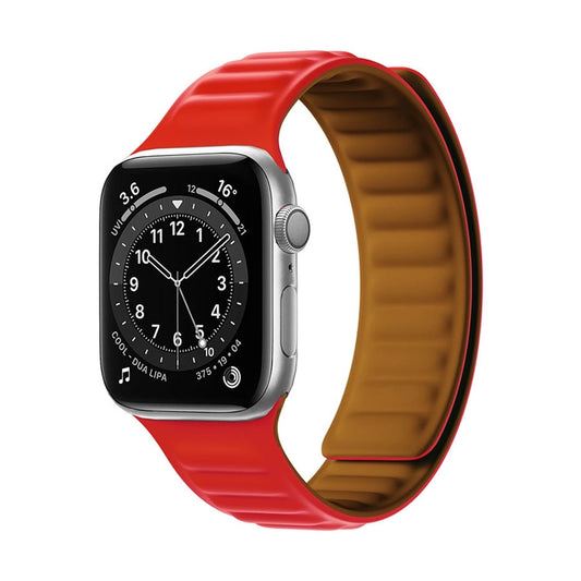 Magnetic Strap Strap for Watch 7 7/8/9 45mm Magnetic Wristband Bracelet Bracelet Red_0