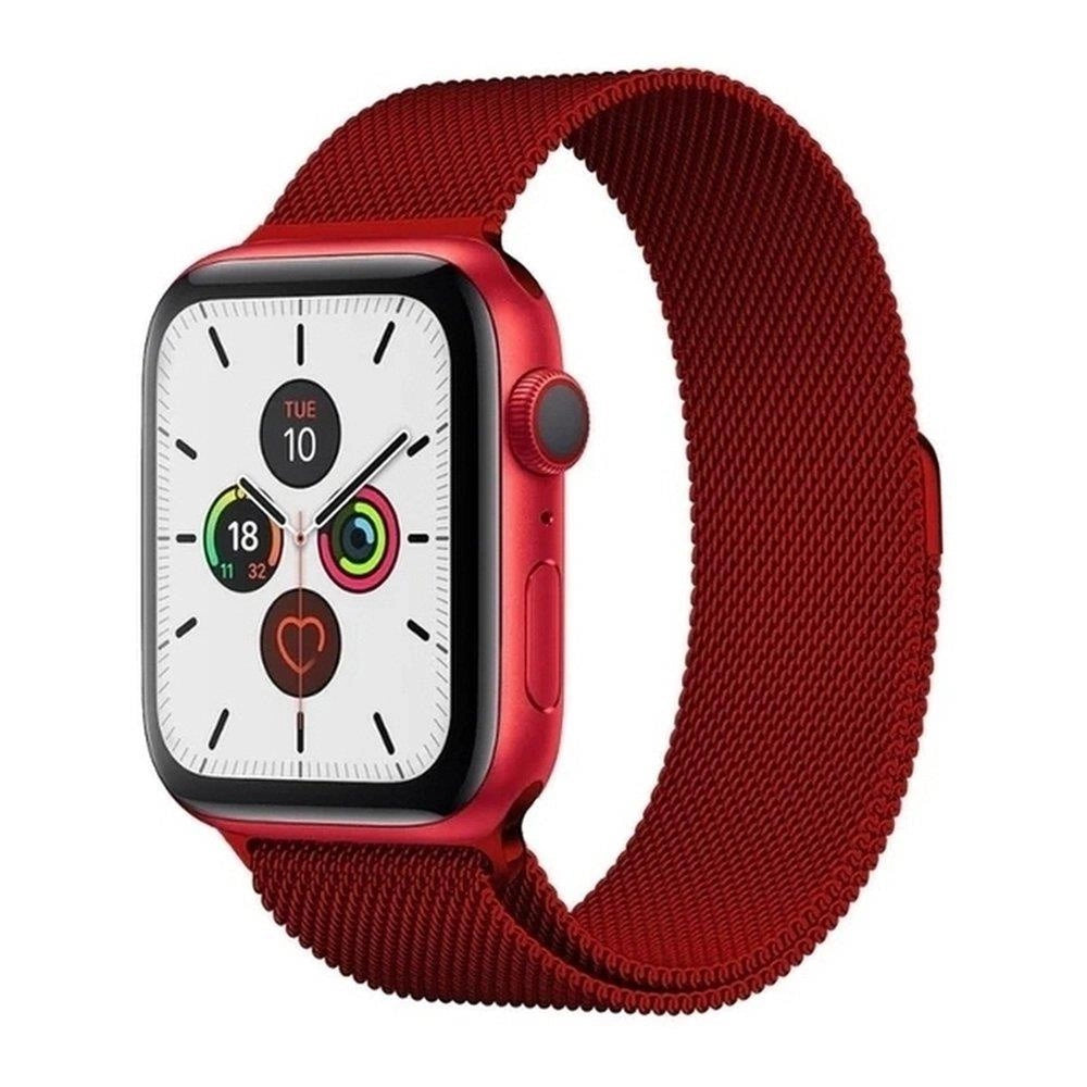 Magnetic Strap Watch Strap 6/5/4/3/2 / SE (40mm / 38mm) Magnetic Band Bracelet Bracelet Red_0