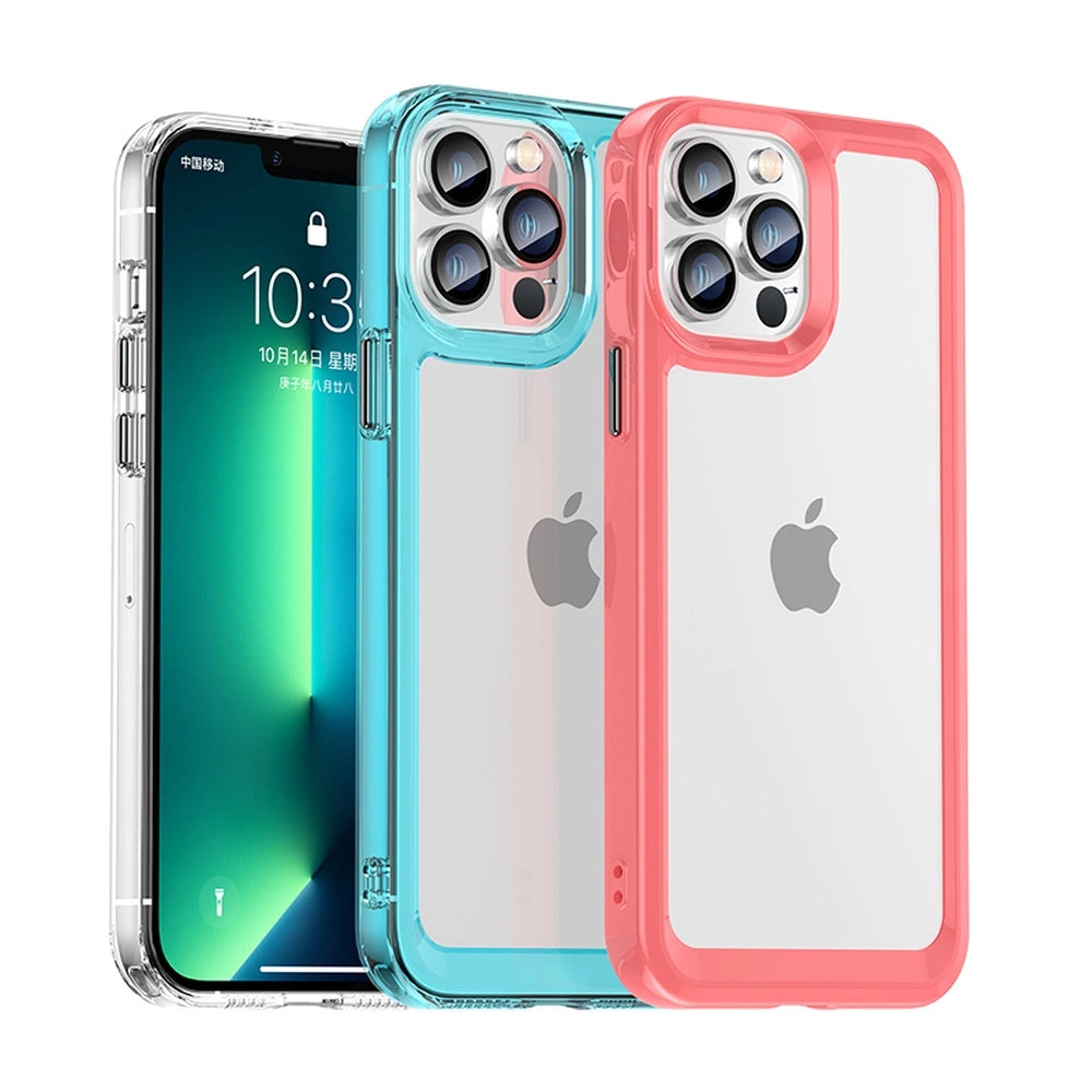 Outer Space Case for iPhone 12 Pro Max hard cover with gel frame blue_6