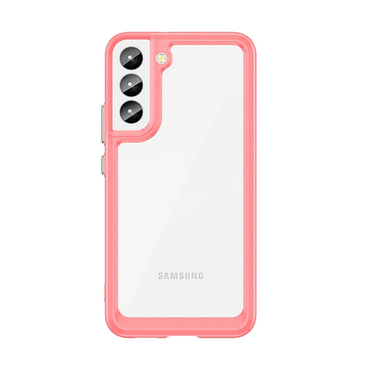 Outer Space Case Cover for Samsung Galaxy S22 + (S22 Plus) Hard Cover with Gel Frame Red_0