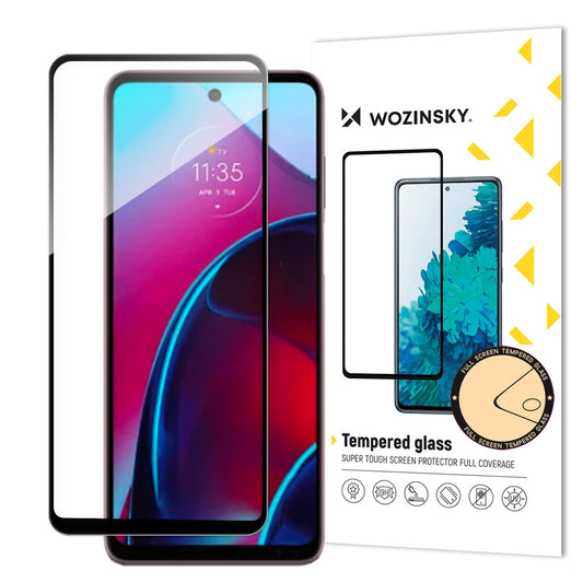 Wozinsky Full Glue Tempered Glass Motorola Moto G Stylus 2022 9H Full Screen Tempered Glass with Black Frame_0