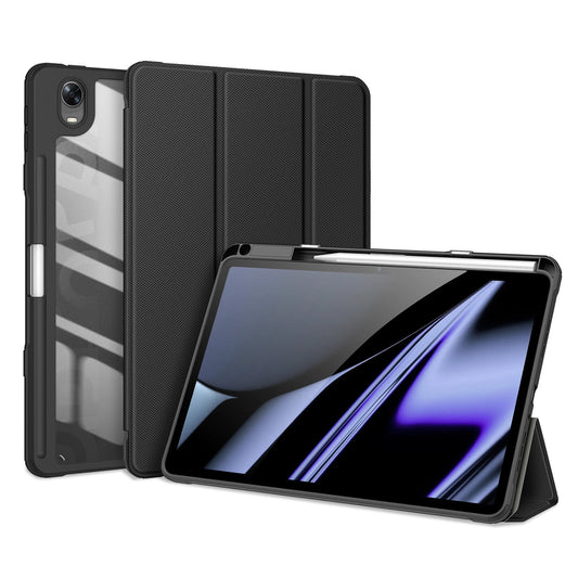 Dux Ducis Toby Armored Flip Smart Case for Oppo Pad with Stylus Holder Black_0