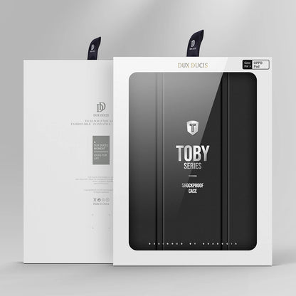 Dux Ducis Toby Armored Flip Smart Case for Oppo Pad with Stylus Holder Black_4