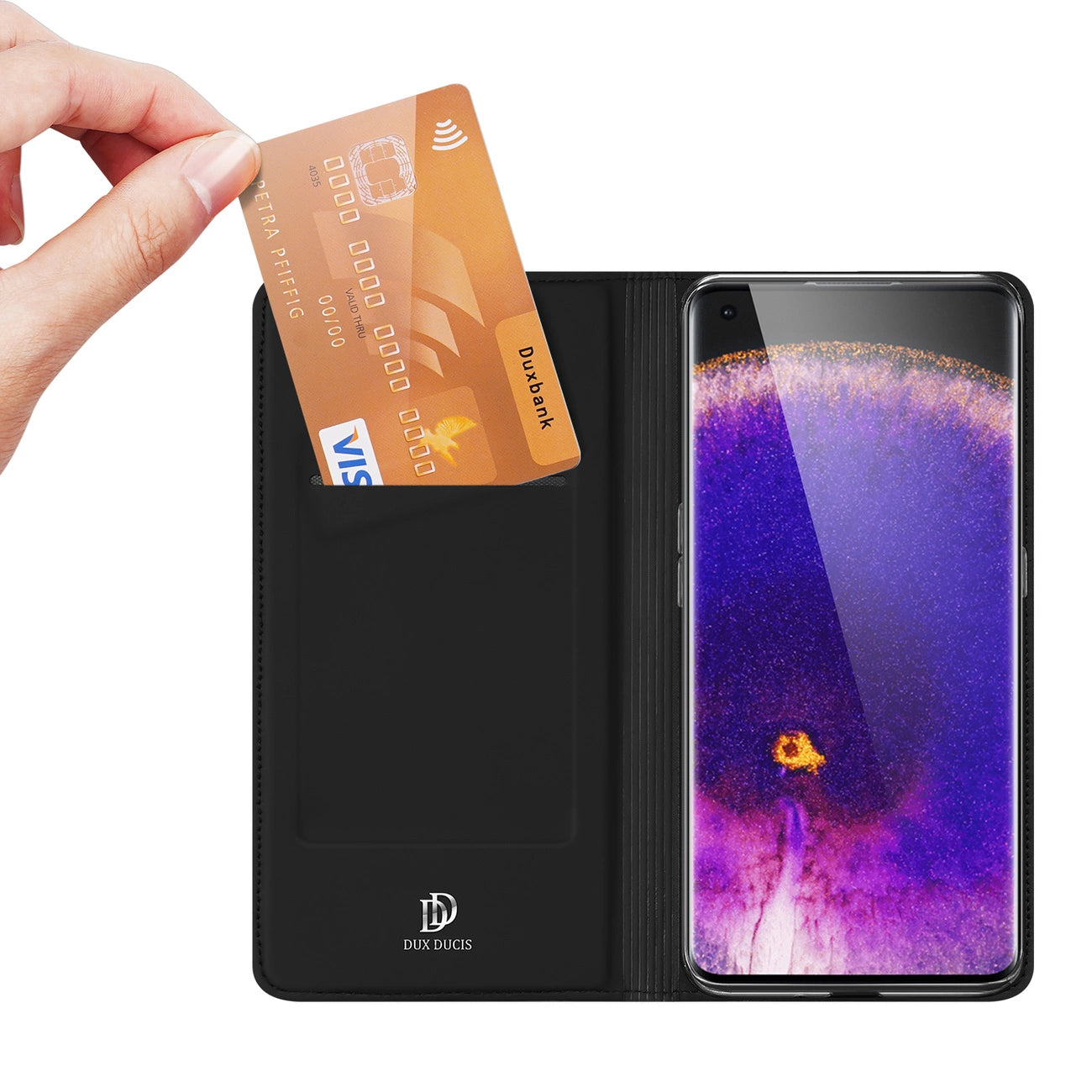 Dux Ducis Skin Pro case with a flip Oppo Find X5 black_1