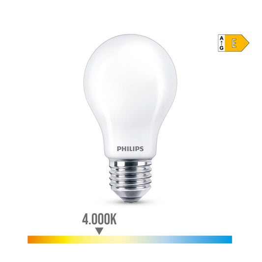 LÃ¢mpada standard led e27 8,5w 1.055lm 4000k luz dia Ã¸6x10,4cm. philips_0