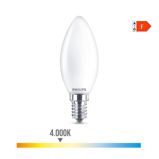 LÃ¢mpada vela led e14 4,3 w 470lm 4000k luz dia philips_0
