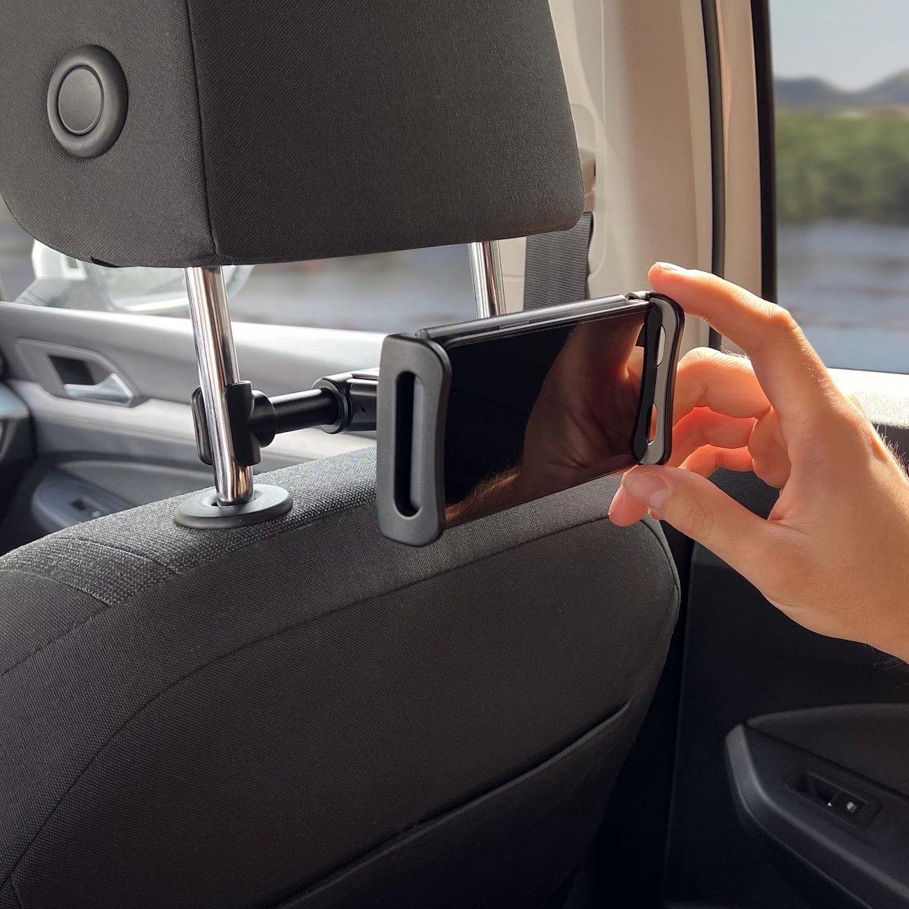 Wozinsky car headrest holder with hanger black (WTHBK2)_9