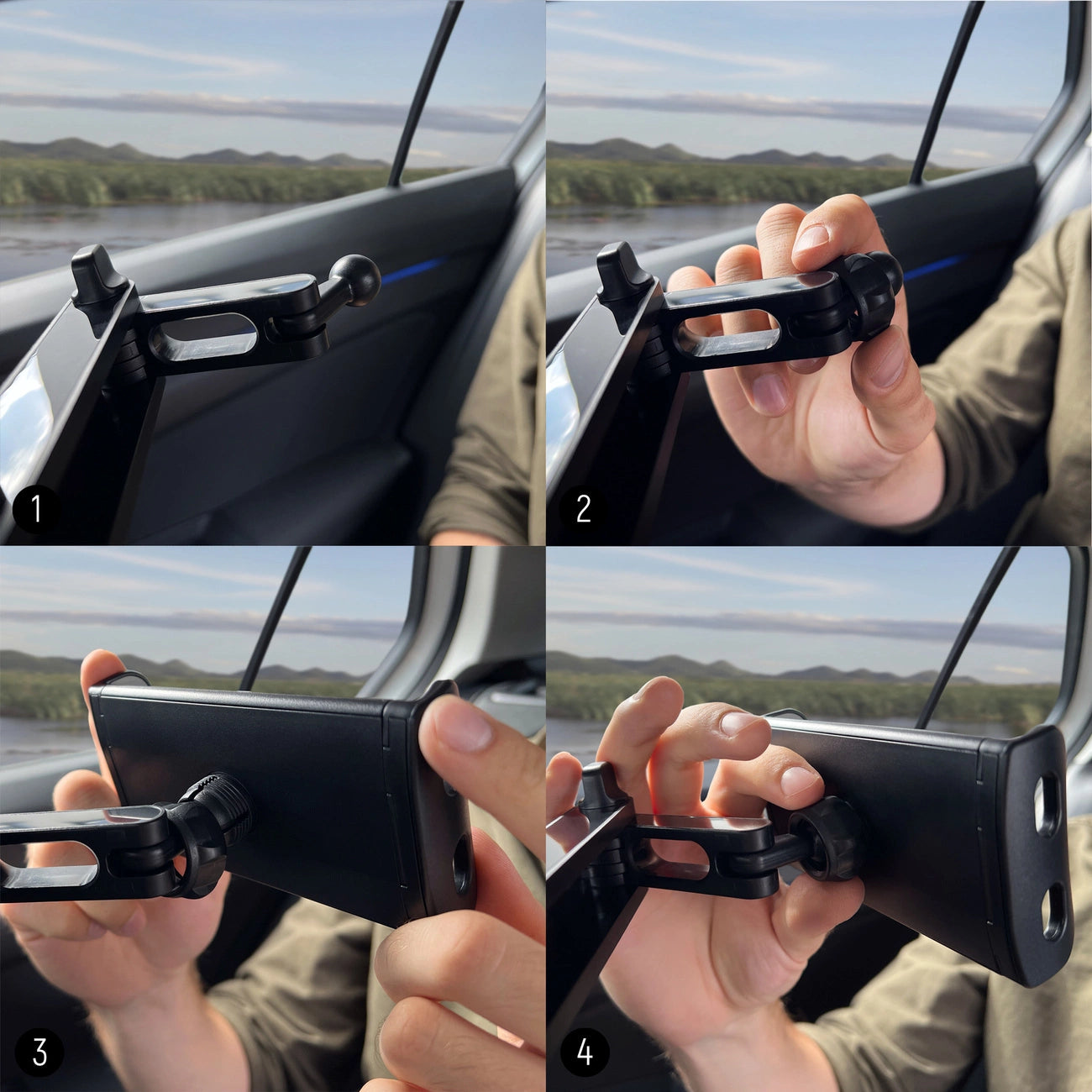 Wozinsky Adjustable Headrest Holder for Tablet or Phone Black (WTHBK3)_13