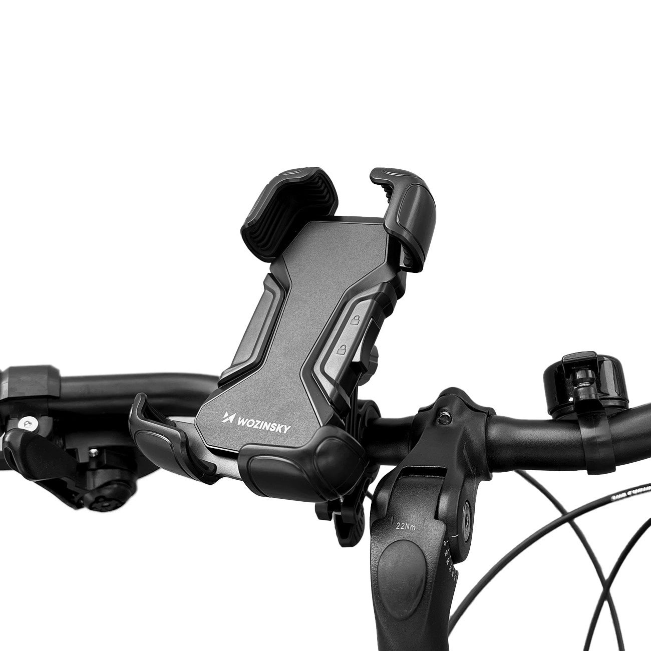 Wozinsky strong phone holder for the handlebar of a bicycle, motorcycle, scooters black (WBHBK6)_0
