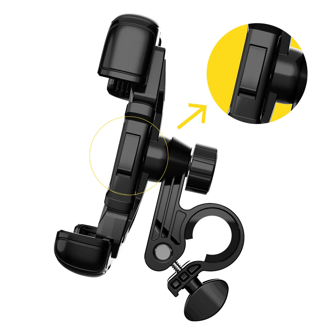 Wozinsky strong phone holder for the handlebar of a bicycle, motorcycle, scooters black (WBHBK6)_2