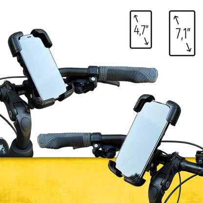Wozinsky strong phone holder for the handlebar of a bicycle, motorcycle, scooters black (WBHBK6)_3