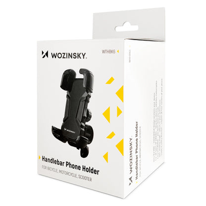 Wozinsky strong phone holder for the handlebar of a bicycle, motorcycle, scooters black (WBHBK6)_4
