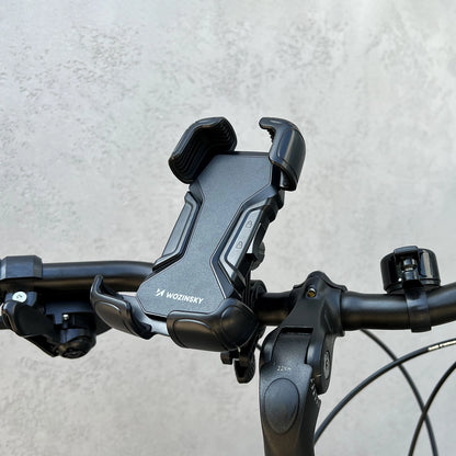 Wozinsky strong phone holder for the handlebar of a bicycle, motorcycle, scooters black (WBHBK6)_8
