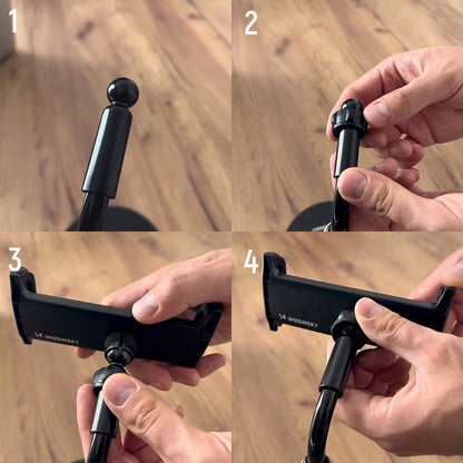 Wozinsky stand for tablet and phone on the desk black (WTHBK4)_13