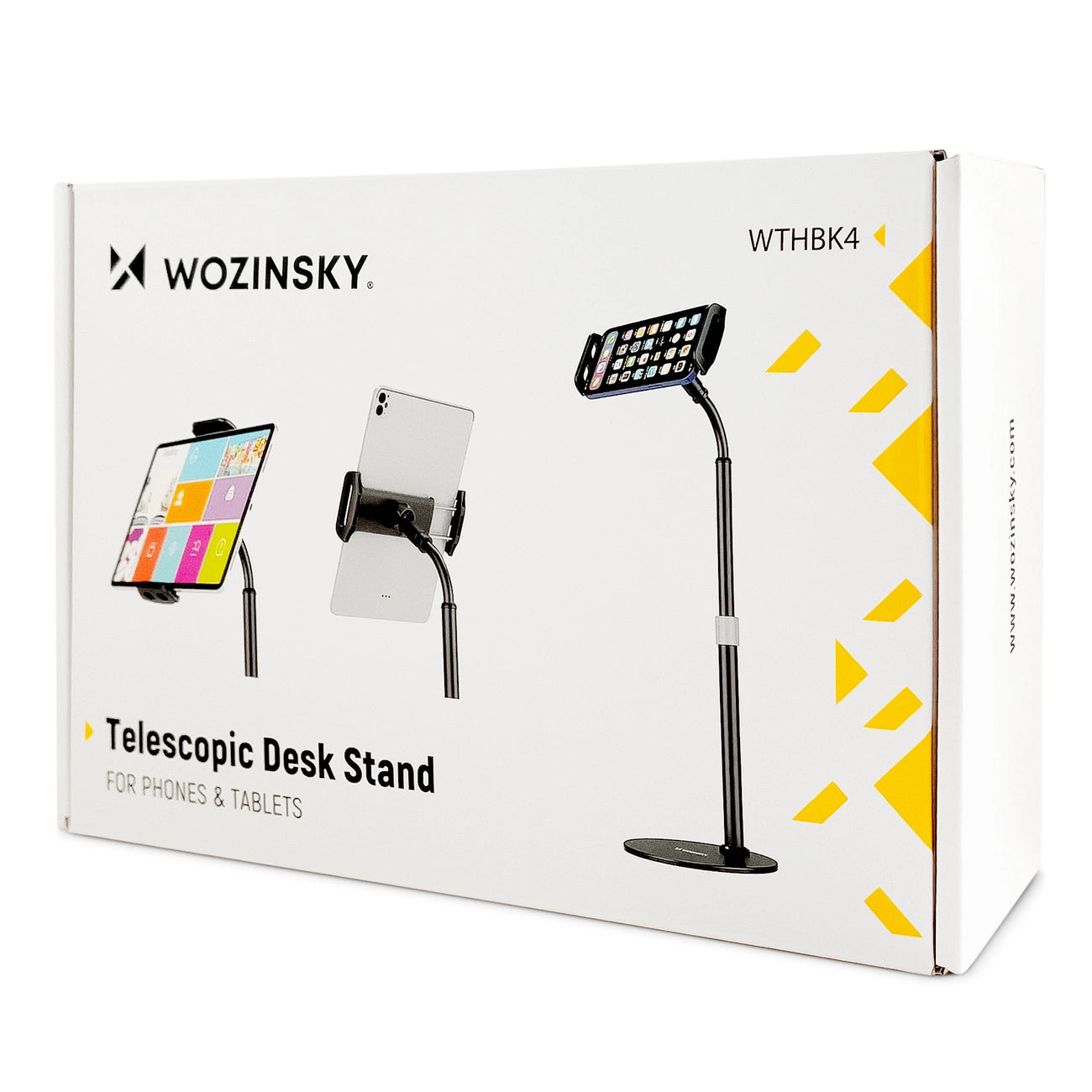 Wozinsky stand for tablet and phone on the desk black (WTHBK4)_4