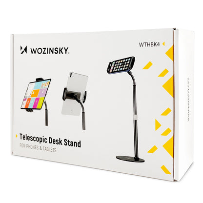 Wozinsky stand for tablet and phone on the desk black (WTHBK4)_4
