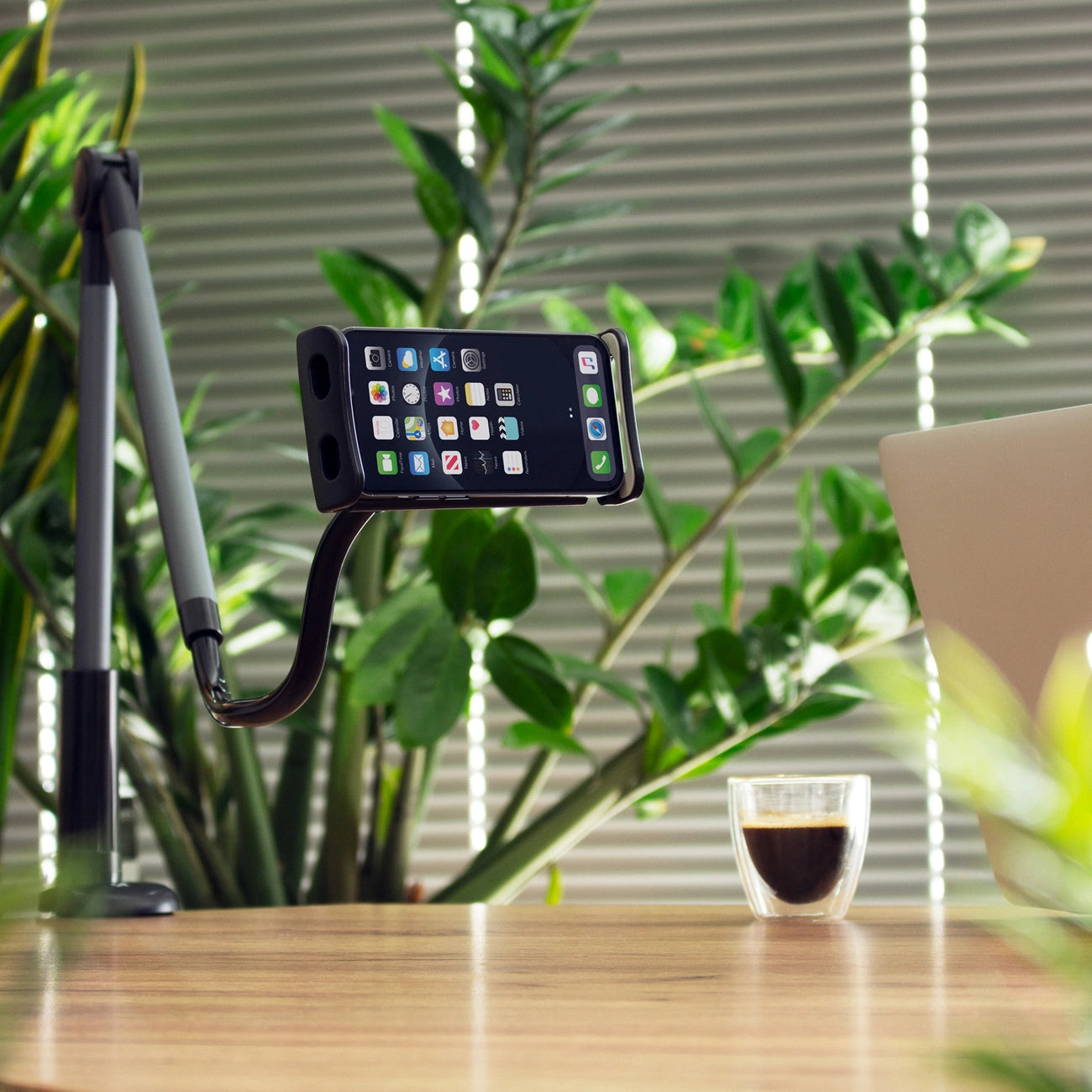 Wozinsky long flexible phone and tablet holder black (WTHBK5)_12