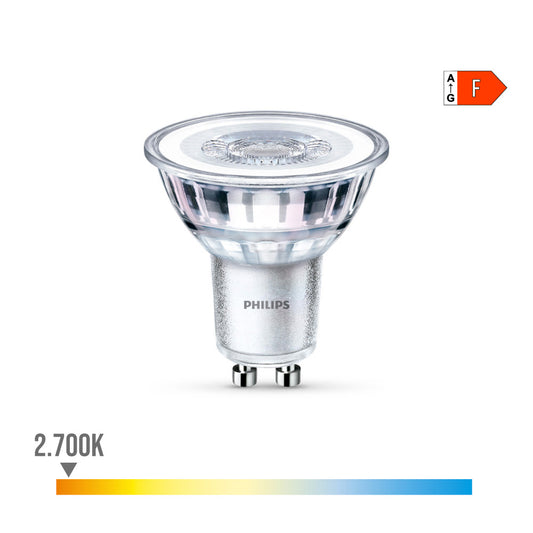 LÃ¢mpada gu10 led 4.6w 390lm 2700k luz quente Ã¸5x5.4cm philips_0