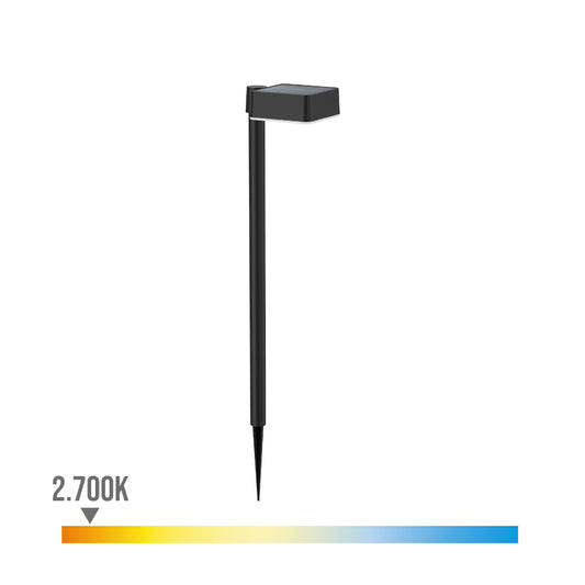 Pedestal solar quadrado, ip 44 1,5w, 200im 2700k, luz quente, medidas: 10,5x13,5x54cm. philips_0