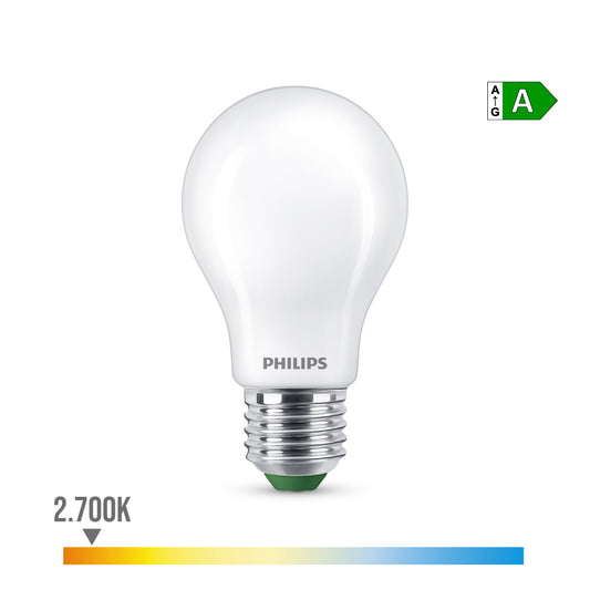 LÃ¢mpada ultra efficient led classic 4w 840im e27 2700k, Ã¸6x10,4cm, philips_0
