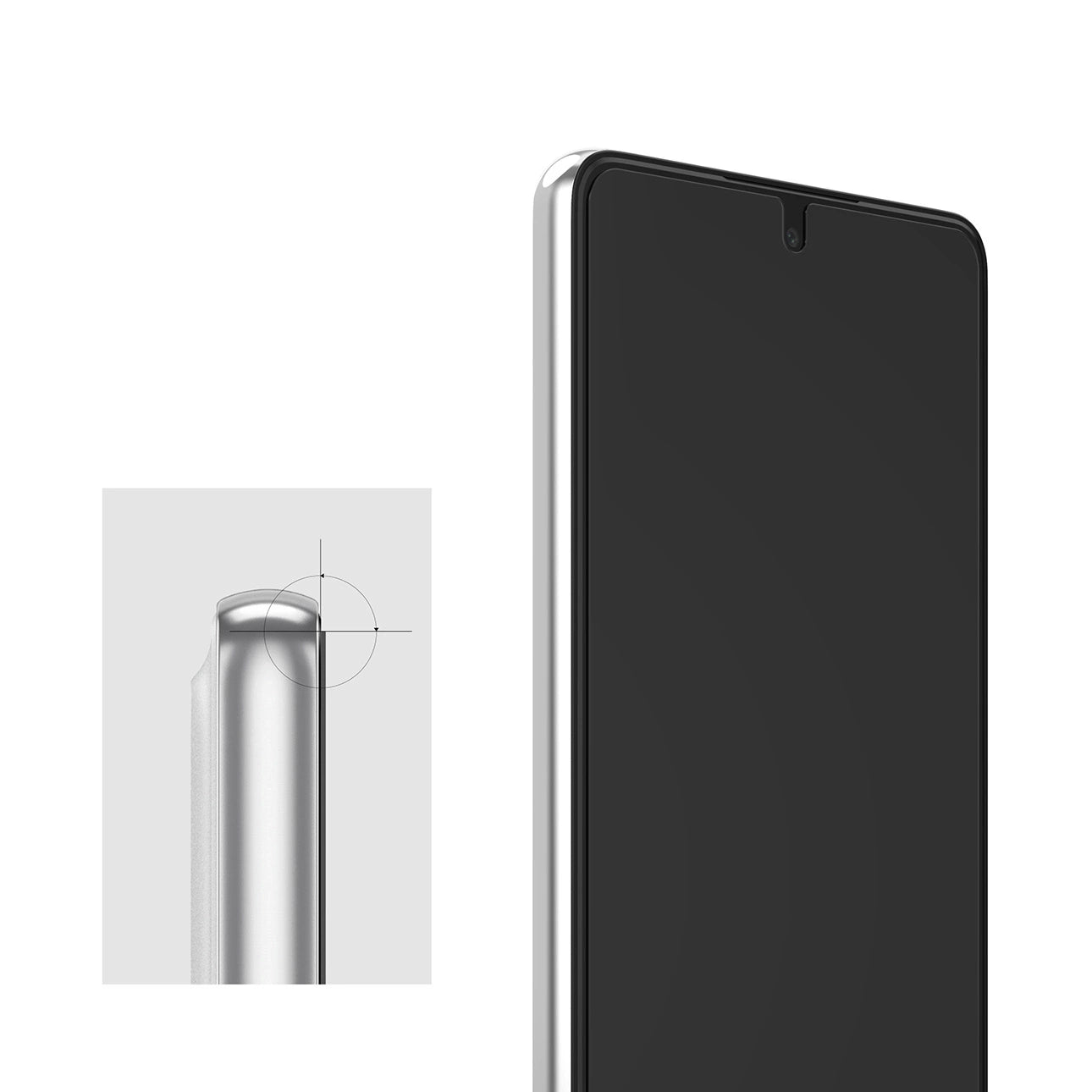 Ringke Invisible Defender ID Glass 2.5D 0.33mm screen protector for Samsung Galaxy A73 5G_2