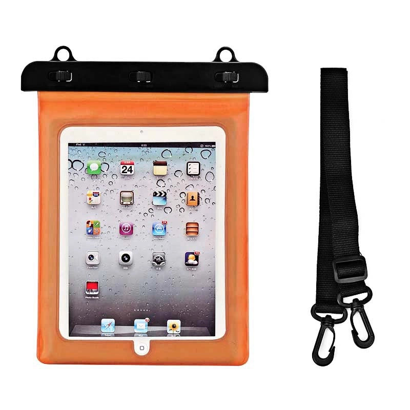 Waterproof PVC tablet case - orange_0