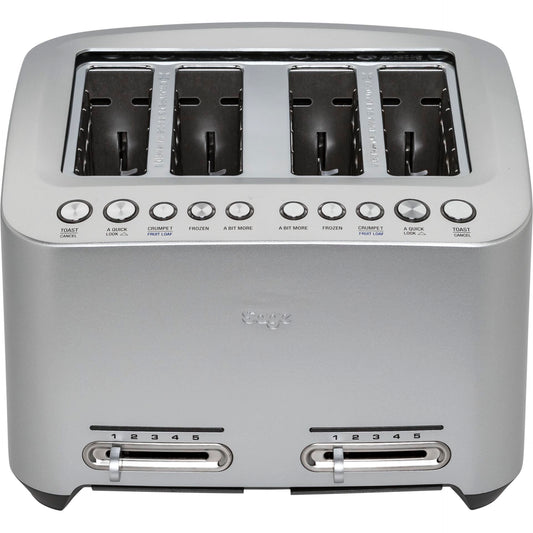 Torradeira Sage STA845BAL2EEU1 Smart Toast 4 fatias de 1900 W com 4 Fendas Curtas em Aço Inox