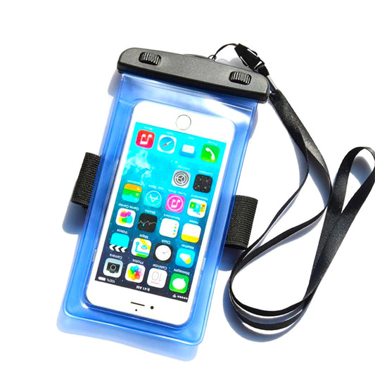 PVC waterproof armband phone case - blue_0