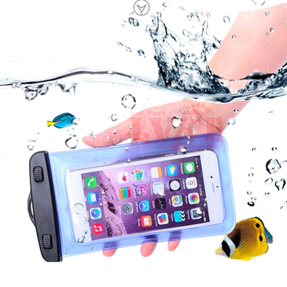 PVC waterproof armband phone case - blue_4