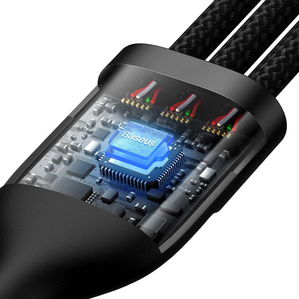 Baseus Flash Series II cable USB - USB Type C / Lightning / micro USB 100 W 1.2 m black (CASS030001)_7