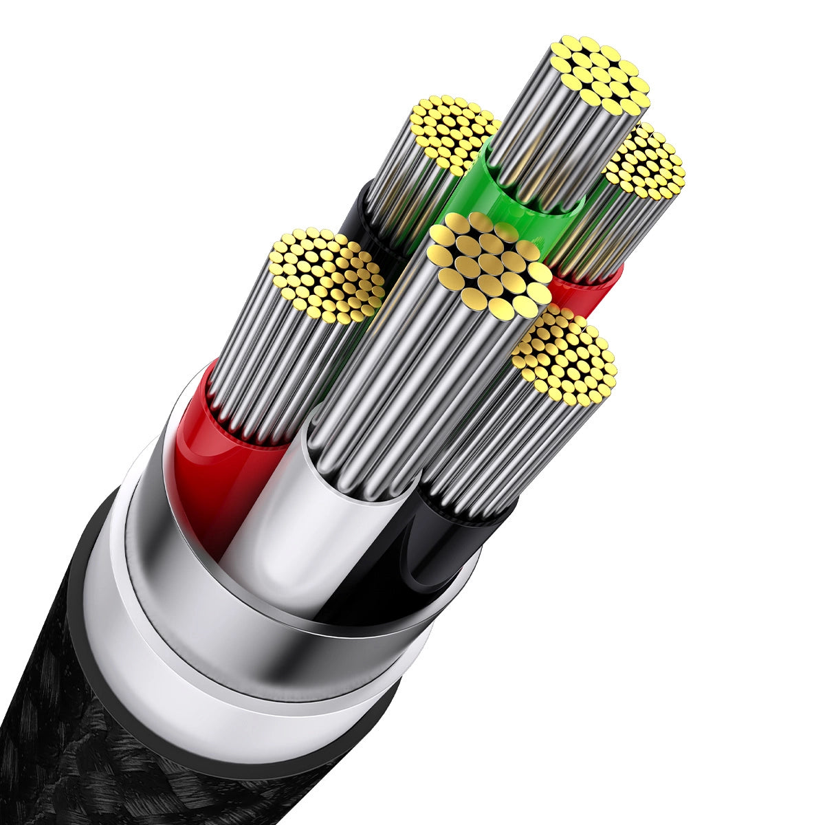 Baseus Flash Series II cable USB - USB Type C / Lightning / micro USB 100 W 1.2 m black (CASS030001)_10
