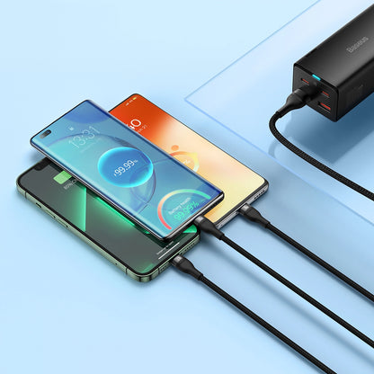 Baseus Flash Series II cable USB - USB Type C / Lightning / micro USB 100 W 1.2 m black (CASS030001)_16
