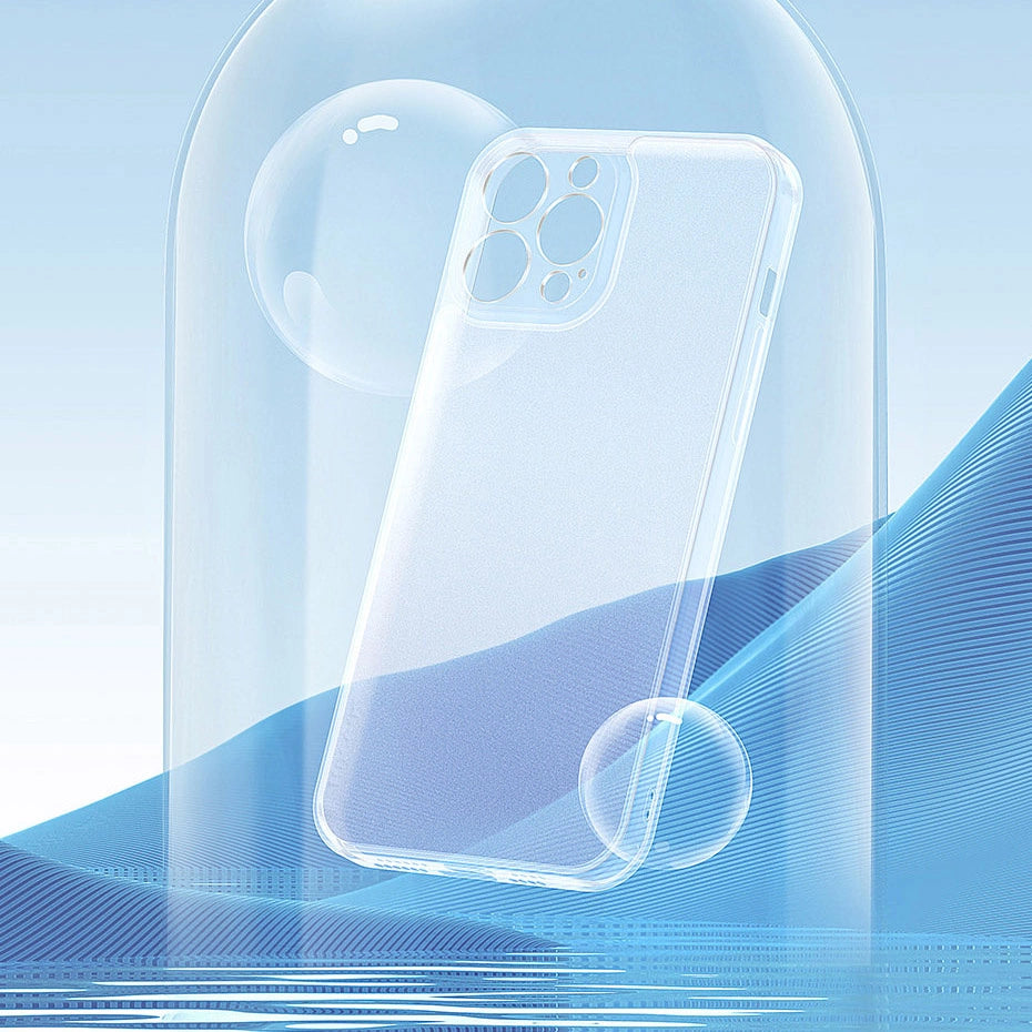 Baseus Frosted Glass Case Cover for iPhone 13 Pro Max Hard Cover with Gel Frame black (ARWS001101)_14