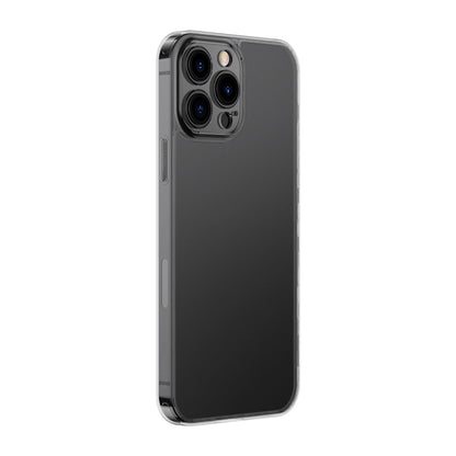 Baseus Frosted Glass Case Cover for iPhone 13 Pro Max Hard Cover with Gel Frame black (ARWS001101)_2