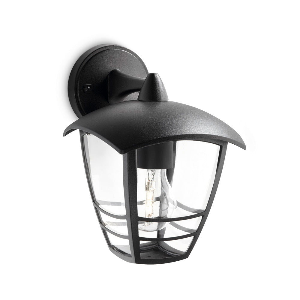 Candeeiro de parede exterior 1x60w preto mod. creek philips_0