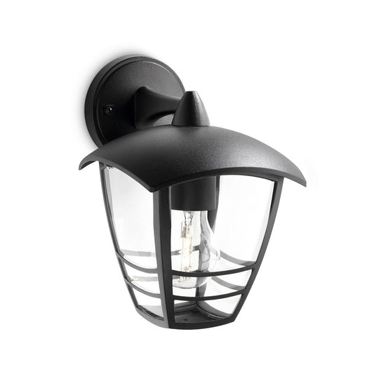 Candeeiro de parede exterior 1x60w preto mod. creek philips_0