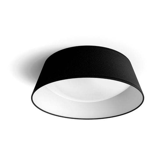 Plafon interior led 14 w 1.100 lm 3.000 k preto mod. dawn, Ã¸34 cm_0
