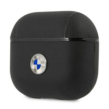 BMW BMA3SSLBK AirPods 3 cover czarny/black Geniune Leather Silver Logo_2