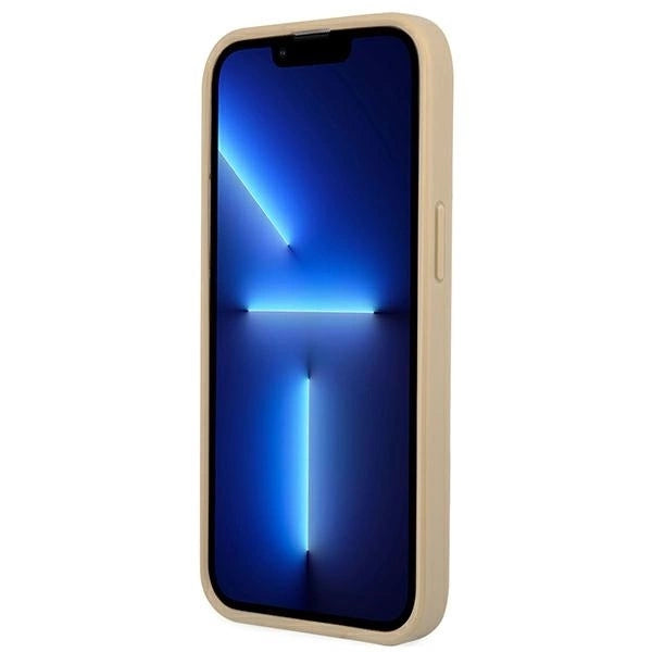 Guess GUHCP13LPSATLE iPhone 13 Pro / 13 6.1" beige/beige hardcase SaffianoTriangle Logo_4