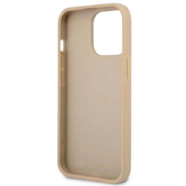 Guess GUHCP13LPSATLE iPhone 13 Pro / 13 6.1" beige/beige hardcase SaffianoTriangle Logo_6