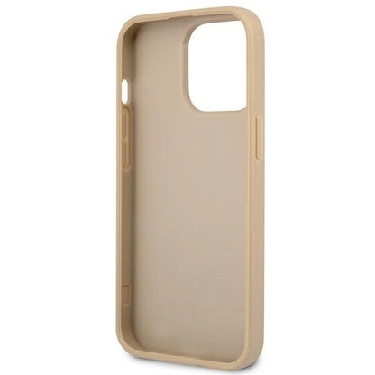 Guess GUHCP13LPSATLE iPhone 13 Pro / 13 6.1" beige/beige hardcase SaffianoTriangle Logo_6