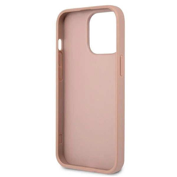 Guess GUHCP13LPSATLP iPhone 13 Pro / 13 6.1" pink/pink hardcase SaffianoTriangle Logo_6